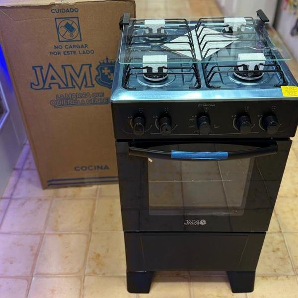 COCINA JAM ESTÁNDAR 4 HORNALLAS 50L - COLOR NEGRO 2 COCINA JAM ESTÁNDAR 4 HORNALLAS 50L - COLOR NEGRO - Imagen 3
